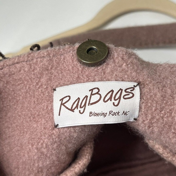 Rag Bags Blowing Rock Handcrafted Shoulder Bag Boho Upcycled Fringe Pockets - Picture 8 of 9